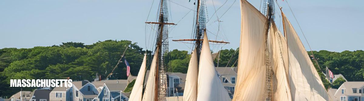 Massachusetts state homepage header image featuring the word 'Massachusetts' in bold text.